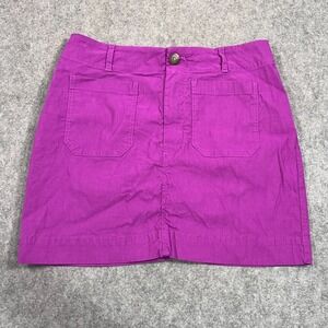 Anthropologie‎ Maeve Violet Purple The Colette Mini Skirt Women's Size Large